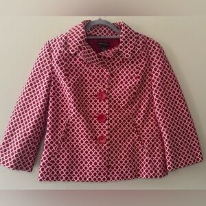 Vintage Rafaella Red and White Polka Dot Blazer